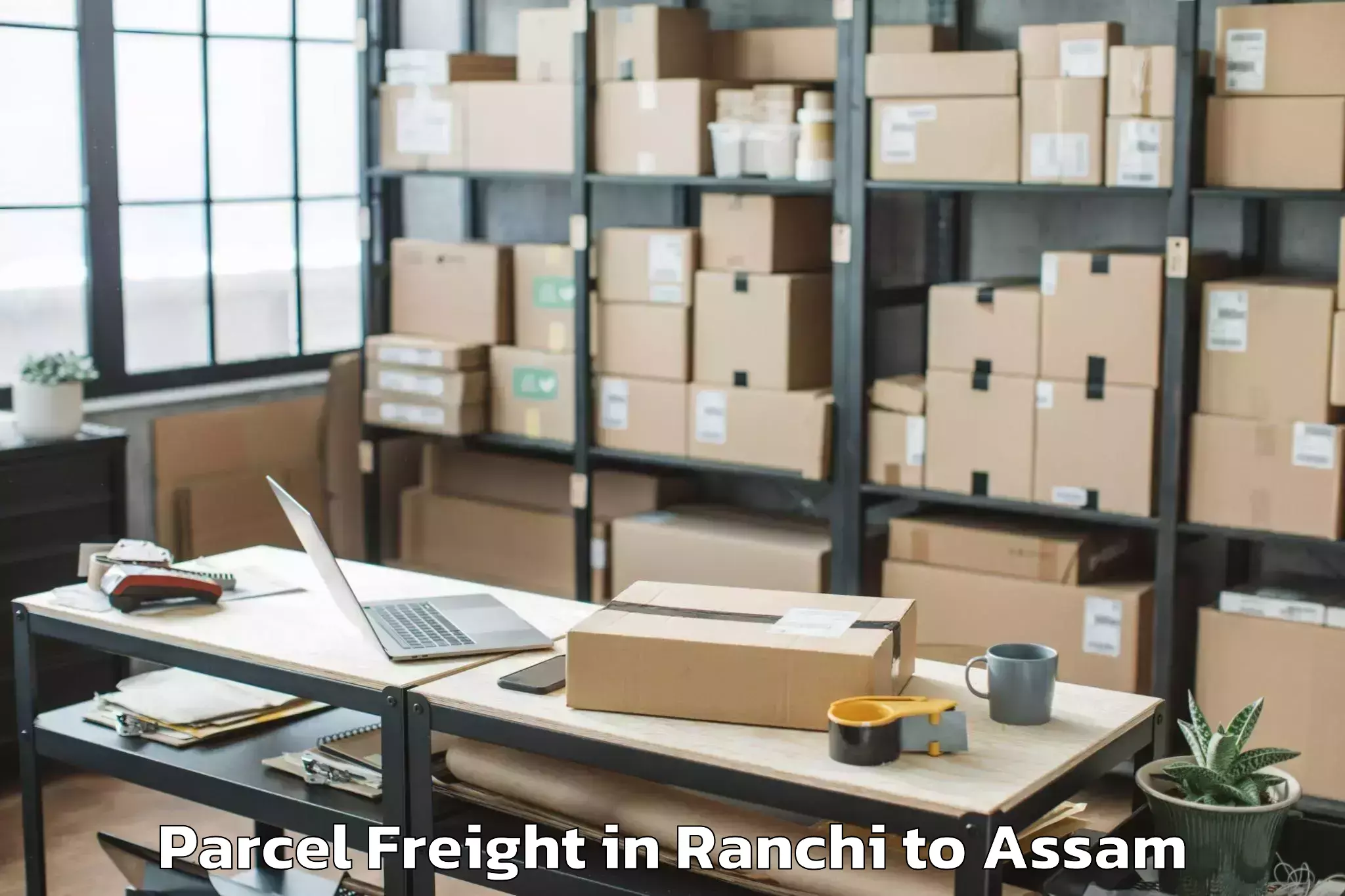 Reliable Ranchi to Silapathar Parcel Freight